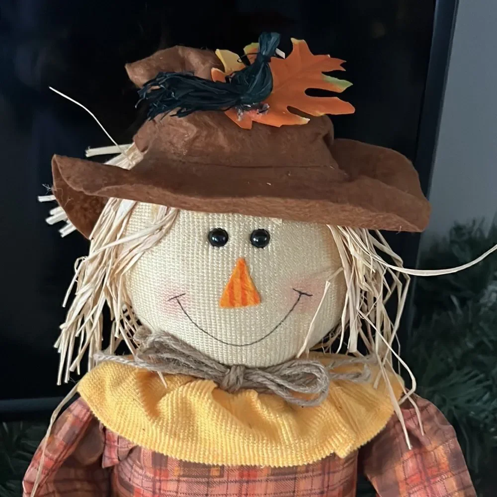 Autumnal Scarecrow Decoration For Tabletop Use- 22” by 15”